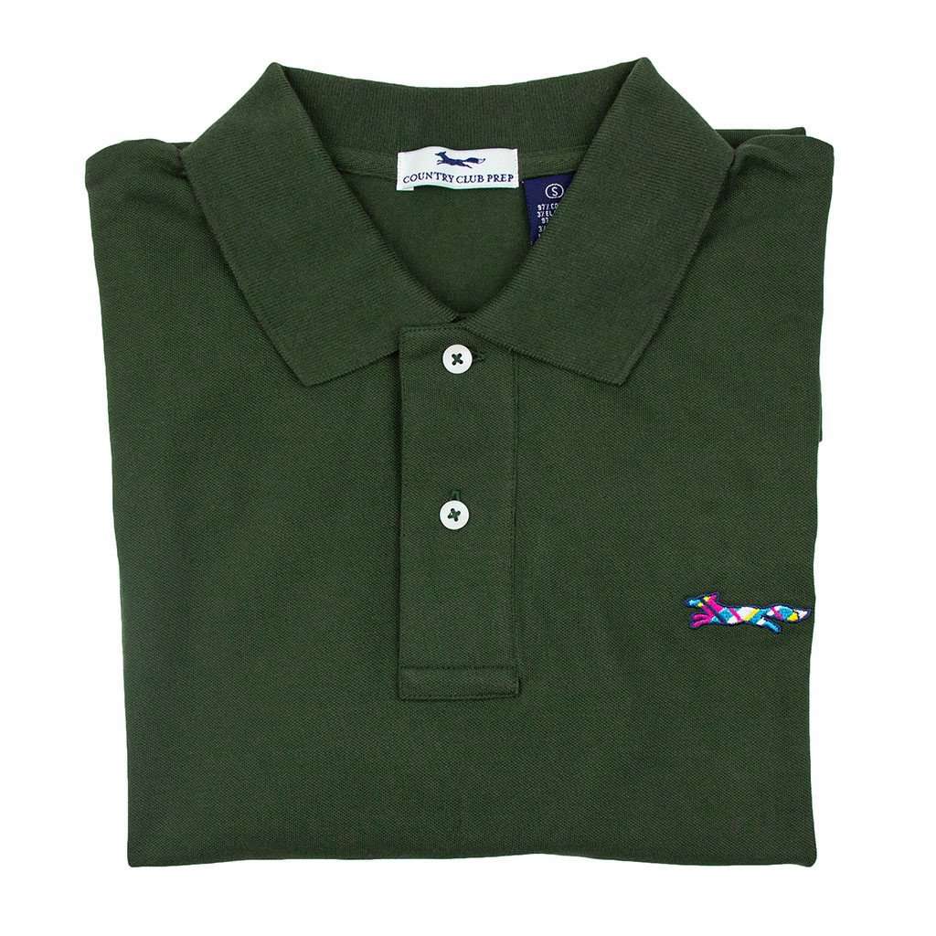 Longshanks Polo Shirt in Hunter Green by Country Club Prep - Country Club Prep
