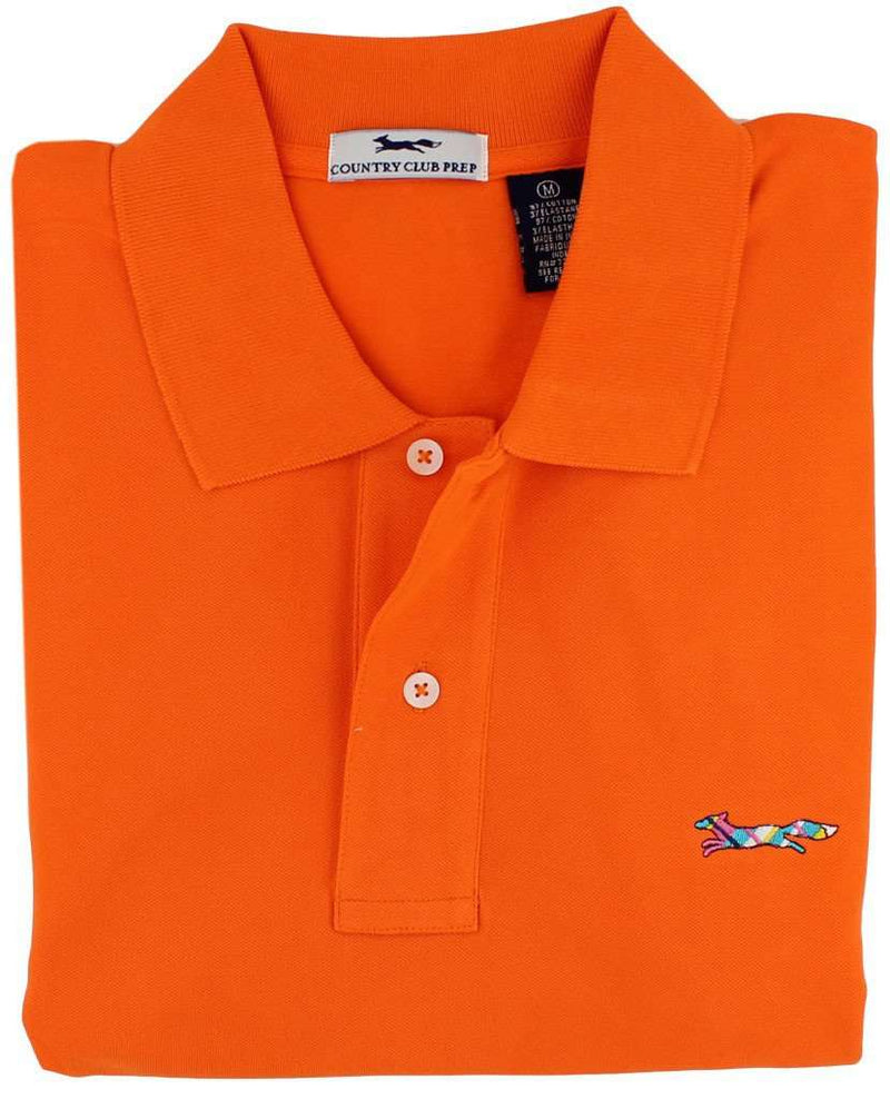 Country Club Prep Longshanks Polo Shirt in Orange
