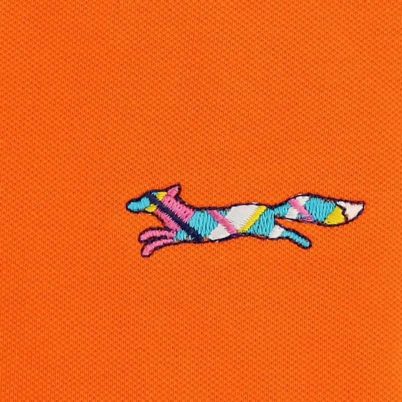 Longshanks Polo Shirt in Orange by Country Club Prep - Country Club Prep