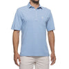 Macon Striped 4-Button Polo in French Blue by Johnnie-O - Country Club Prep