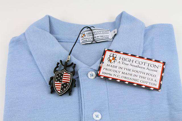 Made in the South Polo in Carolina Blue by High Cotton - Country Club Prep