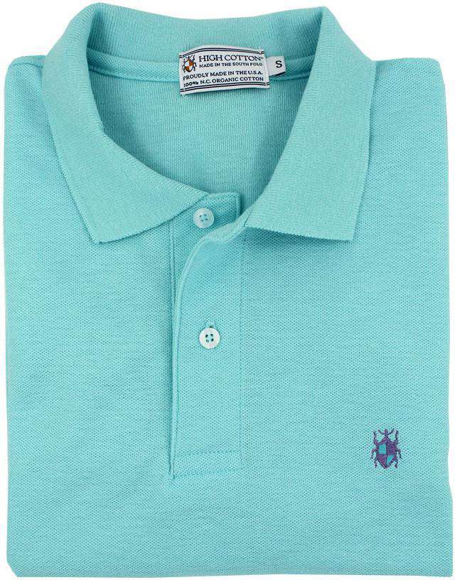 Made in the South Polo in Turquoise by High Cotton - Country Club Prep