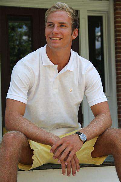 Made in the South Polo in White by High Cotton - Country Club Prep