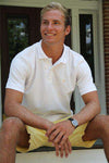 Made in the South Polo in White by High Cotton - Country Club Prep