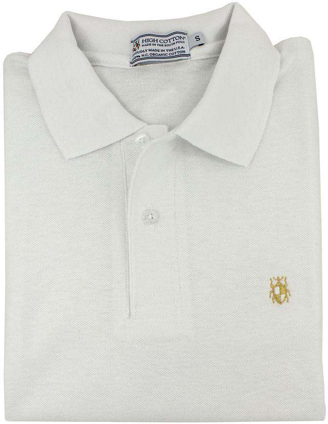 Made in the South Polo in White by High Cotton - Country Club Prep