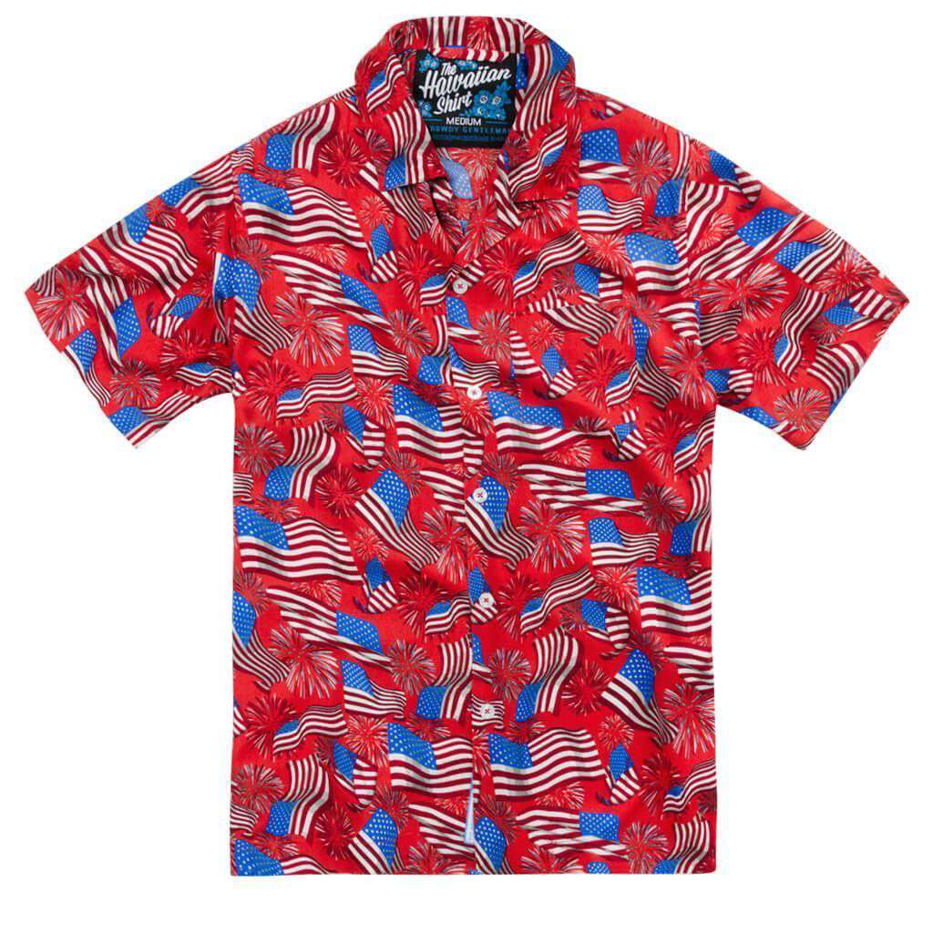 National Anthem Hawaiian Shirt by Rowdy Gentleman - Country Club Prep