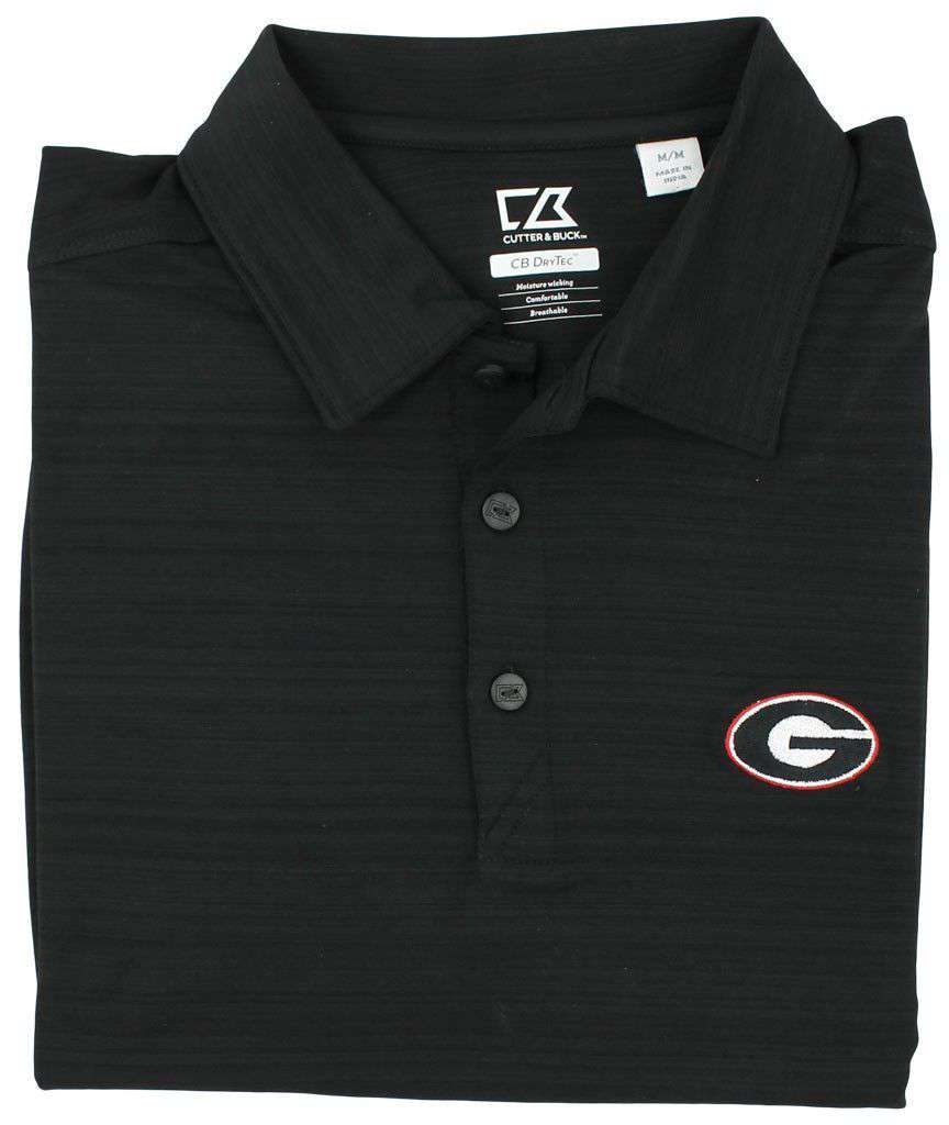 Performance Georgia Polo in Concrete Black by Cutter & Buck - Country Club Prep