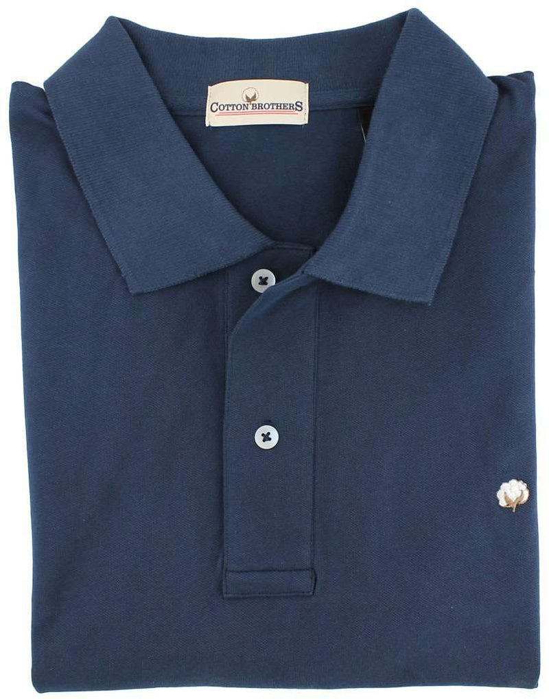 Polo Shirt in Navy by Cotton Brothers - Country Club Prep