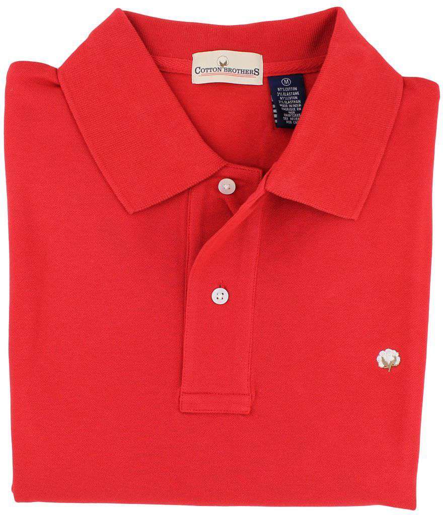 Polo Shirt in Red by Cotton Brothers - Country Club Prep