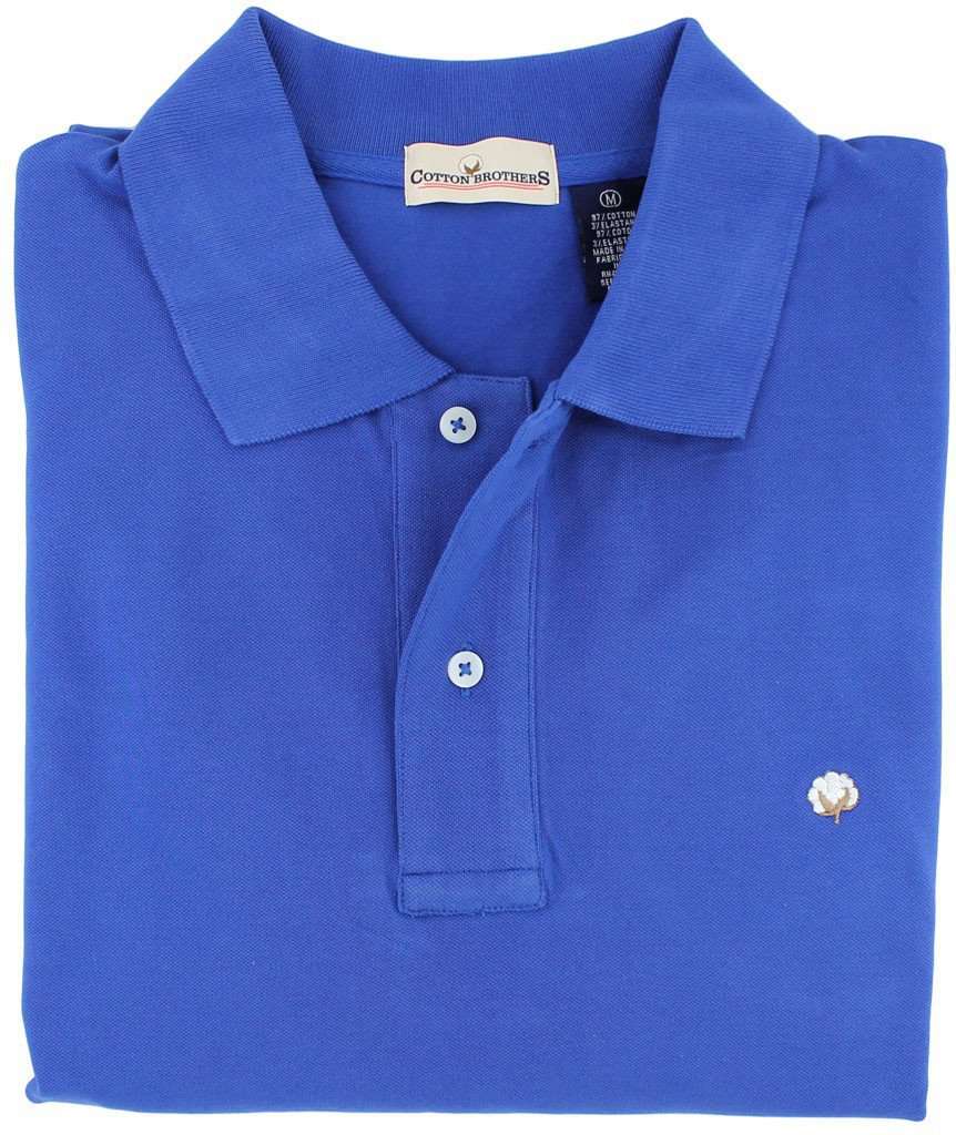 Cotton Brothers Polo Shirt in Royal Blue – Country Club Prep
