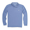 Porter Prep-Formance Long Sleeve Polo in Shade Blue by Johnnie-O - Country Club Prep