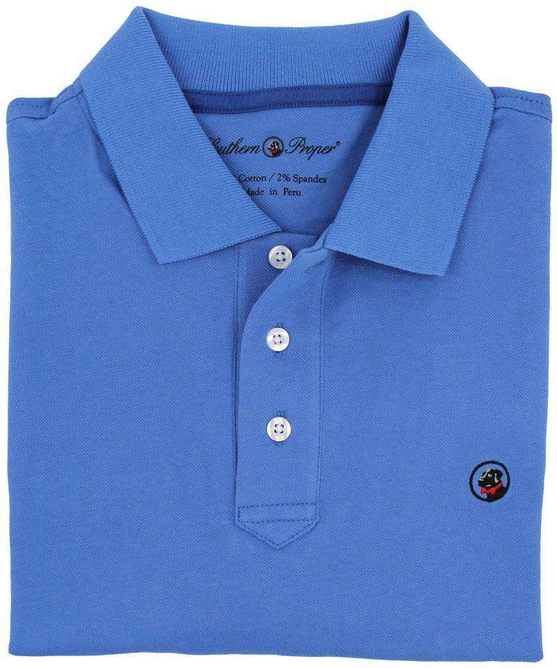 Proper Polo in Blue by Southern Proper - Country Club Prep