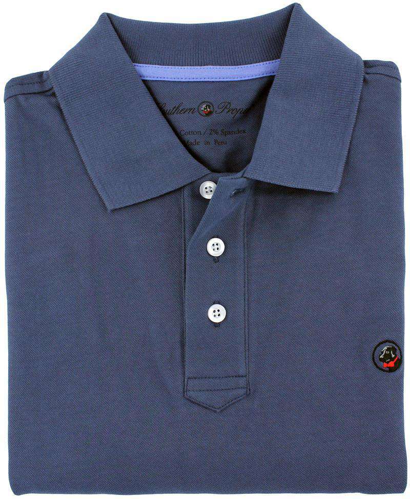 Proper Polo in Navy by Southern Proper - Country Club Prep