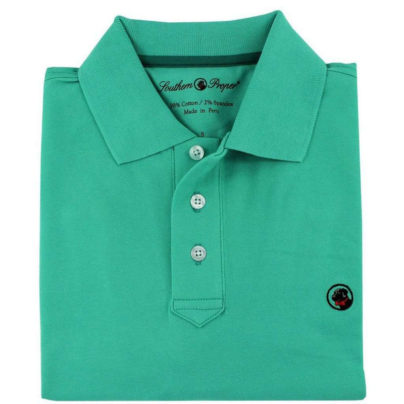 Proper Polo in Turquoise by Southern Proper - Country Club Prep