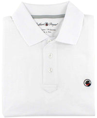 Proper Polo in White by Southern Proper - Country Club Prep