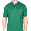 Rainbow Trout Needlepoint Polo Shirt in Hunter Green by Smathers & Branson - Country Club Prep