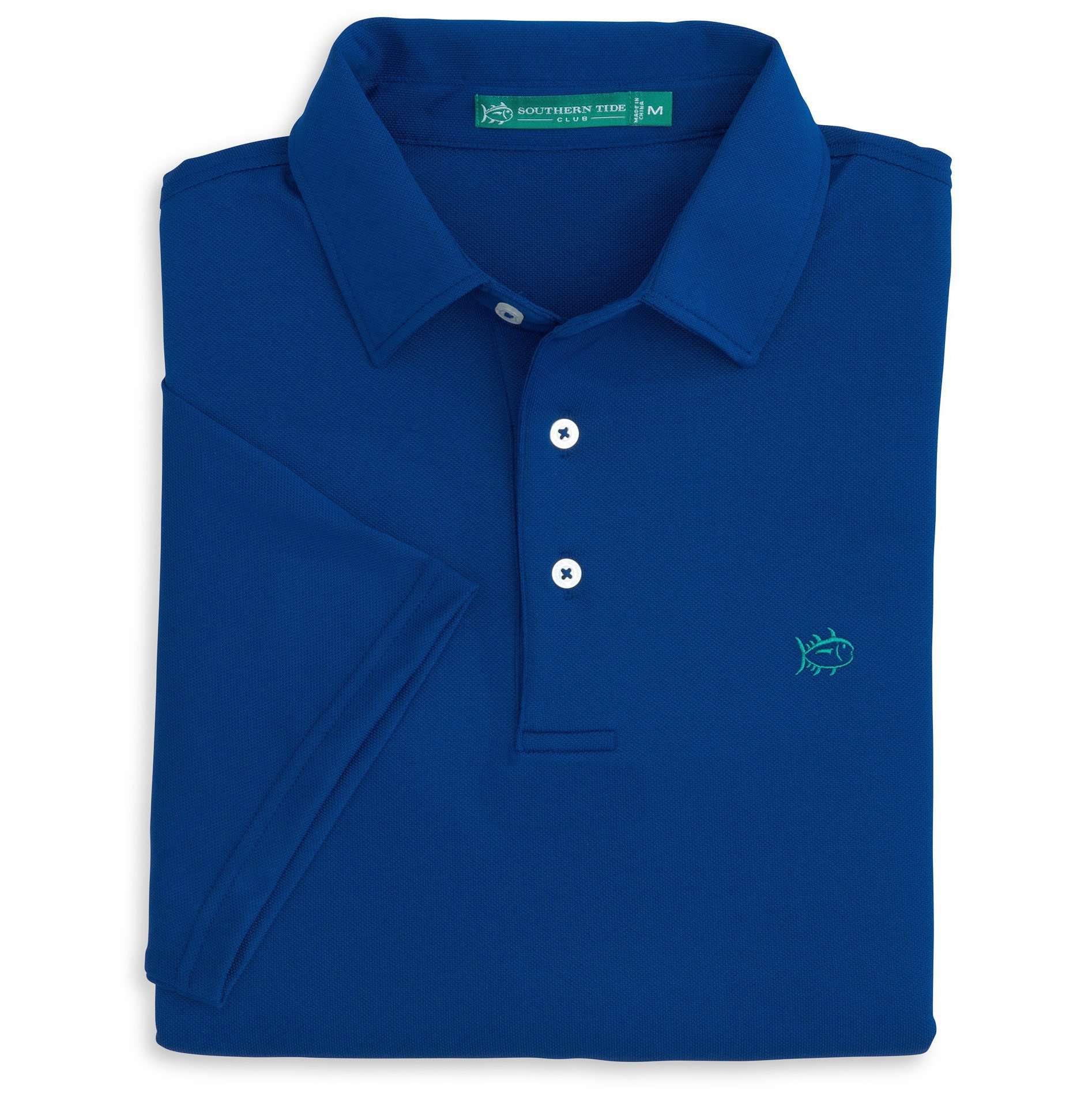 Roster Performance Polo in Blue Cove by Southern Tide - Country Club Prep