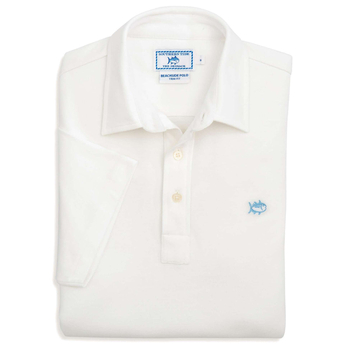 Short Sleeve Beachside Polo in Classic White by Southern Tide - Country Club Prep