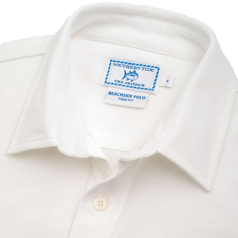 Short Sleeve Beachside Polo in Classic White by Southern Tide - Country Club Prep
