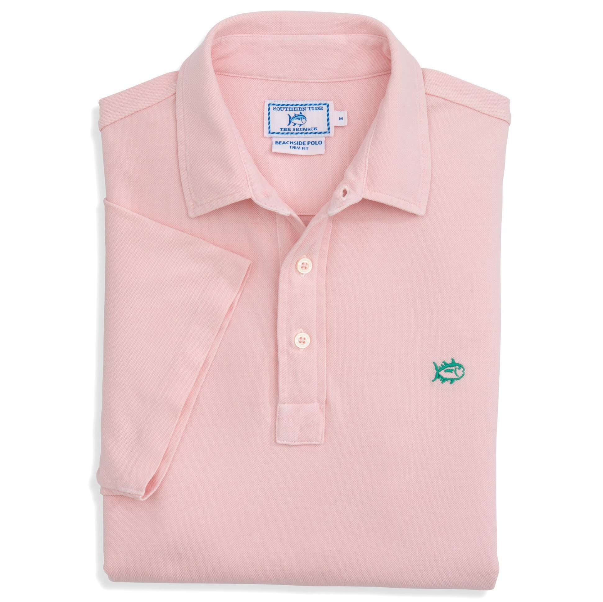 Short Sleeve Beachside Polo in Light Pink by Southern Tide - Country Club Prep