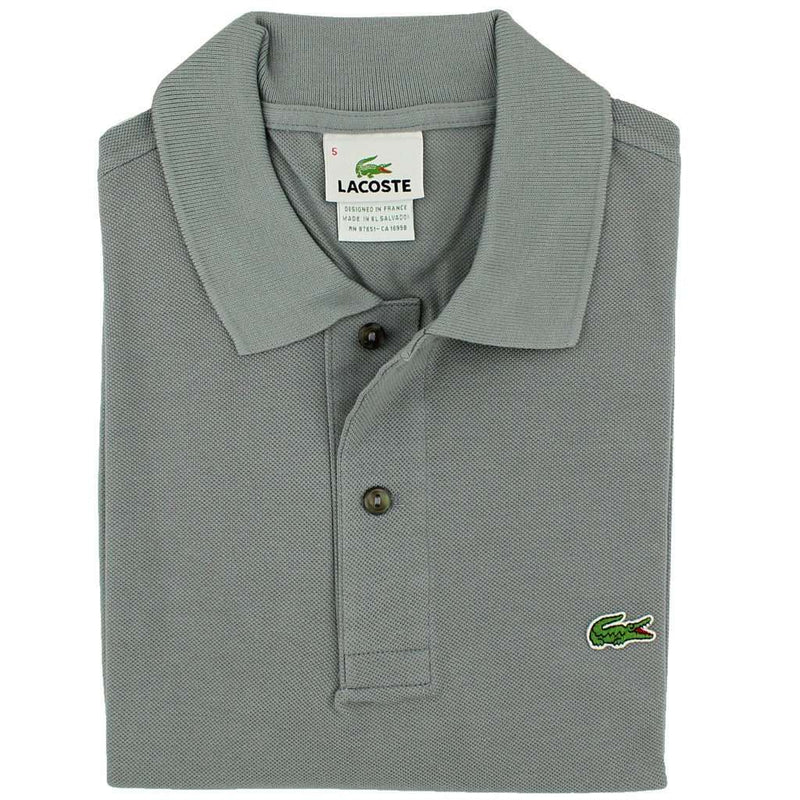 Short Sleeve Classic Pique Polo in Platinum Grey by Lacoste - Country Club Prep