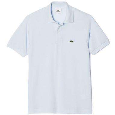 Short Sleeve Classic Pique Polo in Rill Light Blue by Lacoste - Country Club Prep