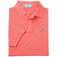 Short Sleeve Classic Skipjack Polo in Coral Beach by Southern Tide - Country Club Prep