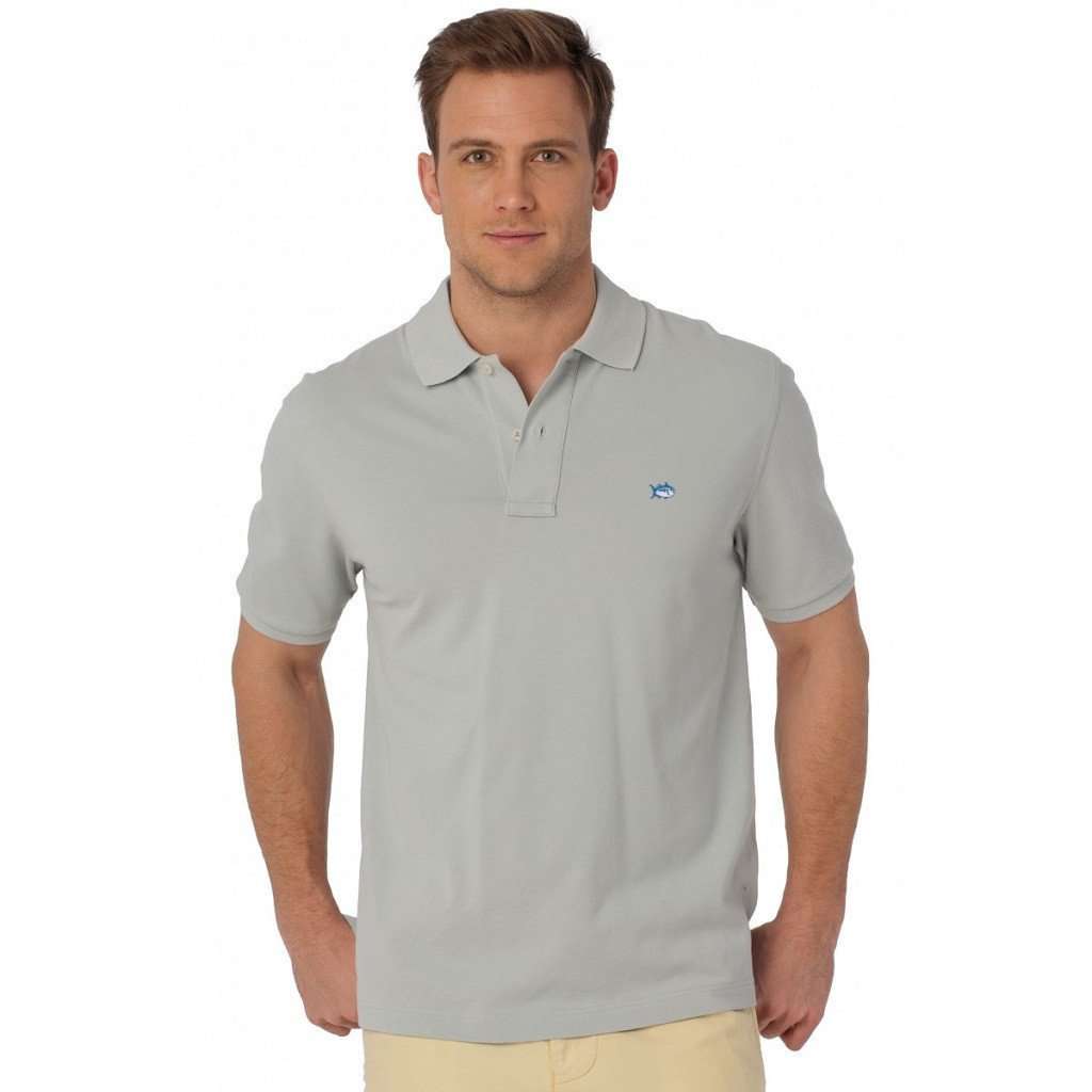 Short Sleeve Classic Skipjack Polo in Harpoon by Southern Tide - Country Club Prep