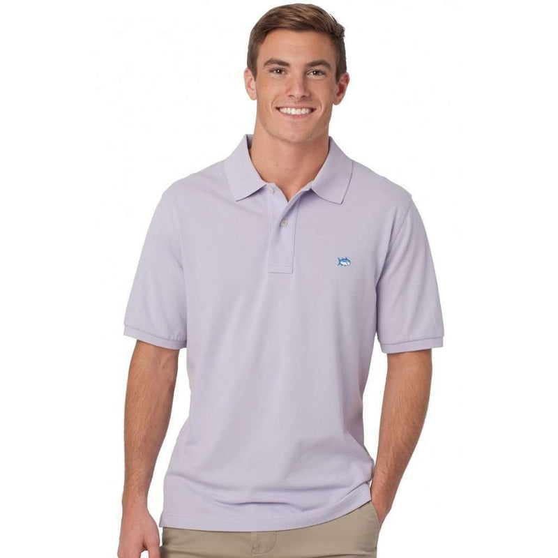 Short Sleeve Classic Skipjack Polo in Purple Sky by Southern Tide - Country Club Prep