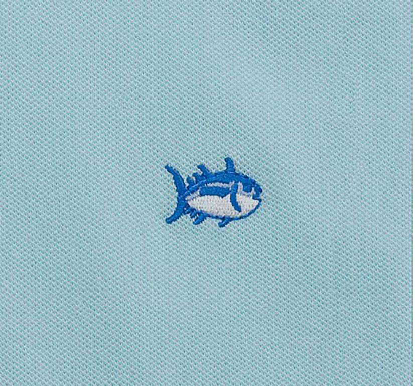 Short Sleeve Classic Skipjack Polo in Sky Blue by Southern Tide - Country Club Prep