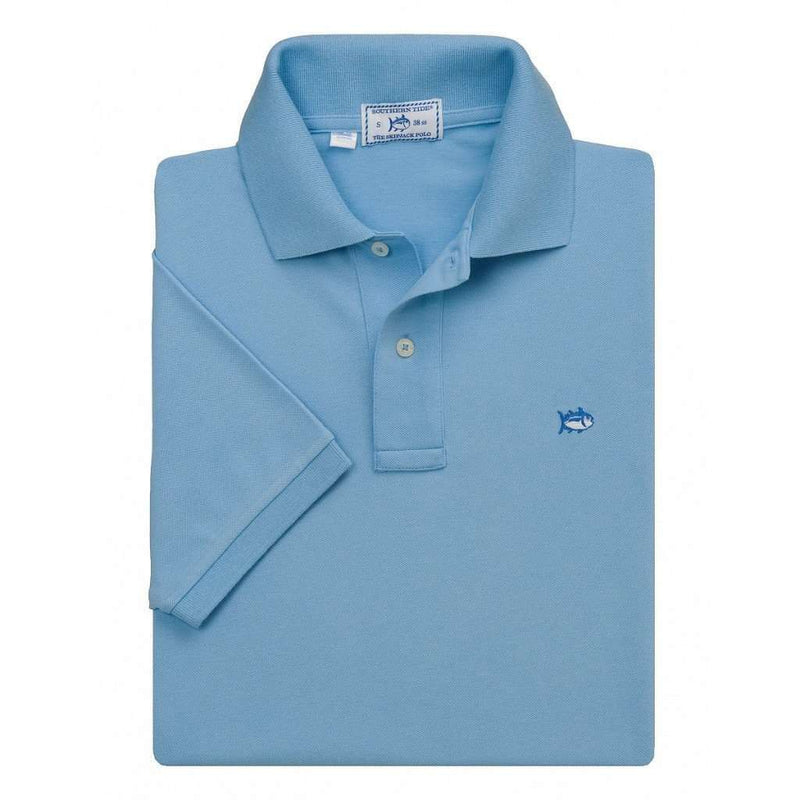 Short Sleeve Classic Skipjack Polo in True Blue by Southern Tide - Country Club Prep