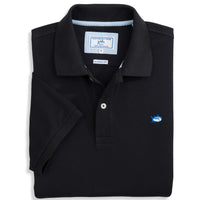 Short Sleeve Skipjack Polo in Midnight Black by Southern Tide - Country Club Prep