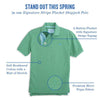 Signature Stripe Placket Skipjack Polo in Cobalt Blue by Southern Tide - Country Club Prep