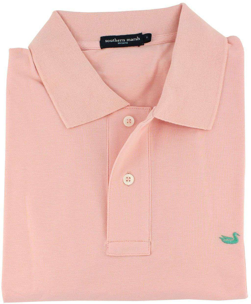Stonewall Polo in Dogwood Pink by Southern Marsh - Country Club Prep