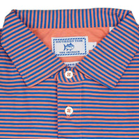 Striped Channel Marker Polo in Nectar by Southern Tide - Country Club Prep