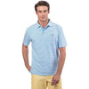 Striped Channel Marker Polo in Ocean Channel by Southern Tide - Country Club Prep