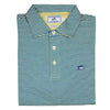 Striped Channel Marker Polo in Pineapple by Southern Tide - Country Club Prep