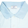 Striped Skipjack Polo in True Blue/White by Southern Tide - Country Club Prep