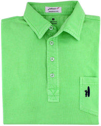 The 4-Button Polo in Neon Green by Johnnie-O - Country Club Prep
