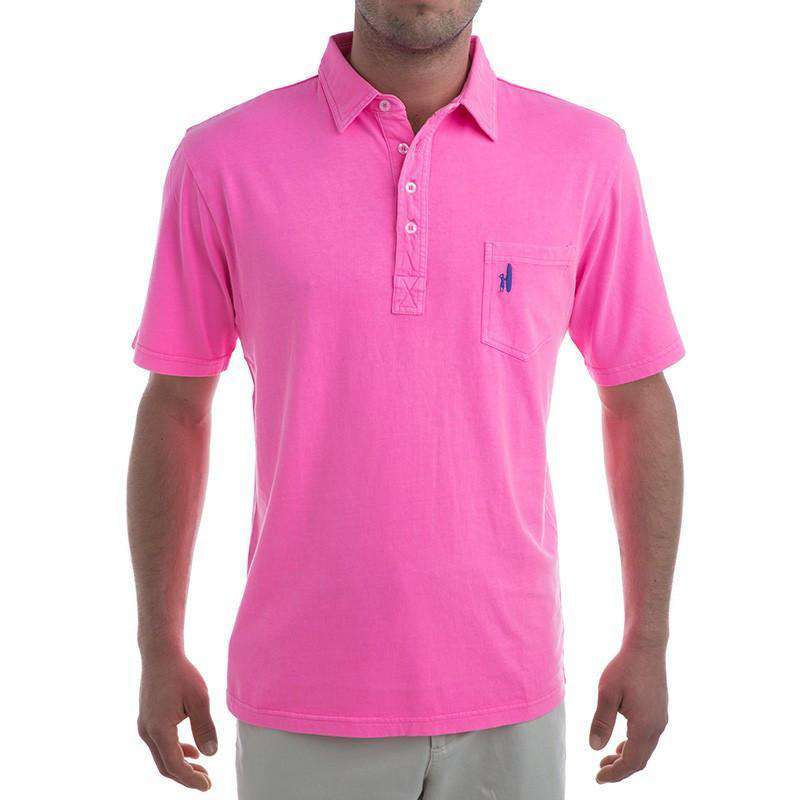 The 4-Button Polo in Neon Pink by Johnnie-O - Country Club Prep