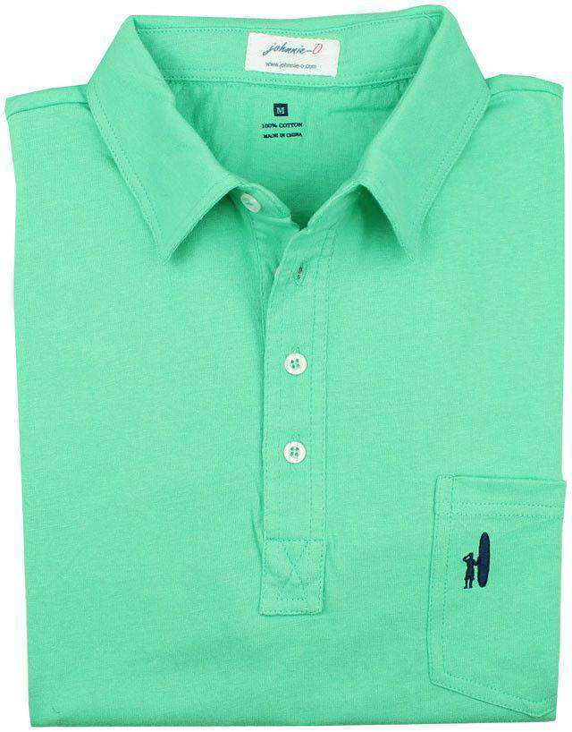 The 4-Button Polo in Spearmint Green by Johnnie-O - Country Club Prep