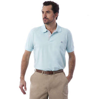 The Classic Polo Shirt in Aqua by Castaway Clothing - Country Club Prep