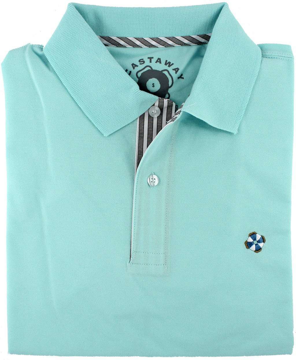 The Classic Polo Shirt in Aqua by Castaway Clothing - Country Club Prep