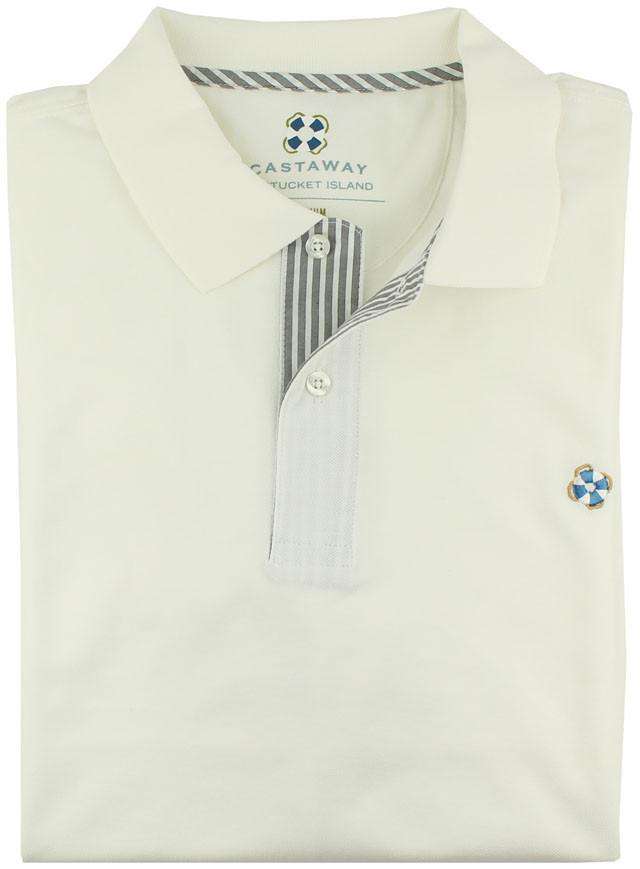 The Classic Polo Shirt in Memorial White by Castaway Clothing - Country Club Prep