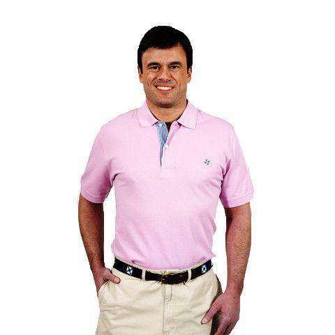 The Classic Polo Shirt in Pocomo Pink by Castaway Clothing - Country Club Prep