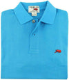 The Crawfish Polo in Creole Blue by Perlis - Country Club Prep