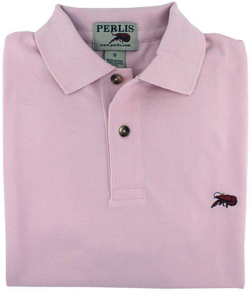 The Crawfish Polo in New Pink by Perlis - Country Club Prep