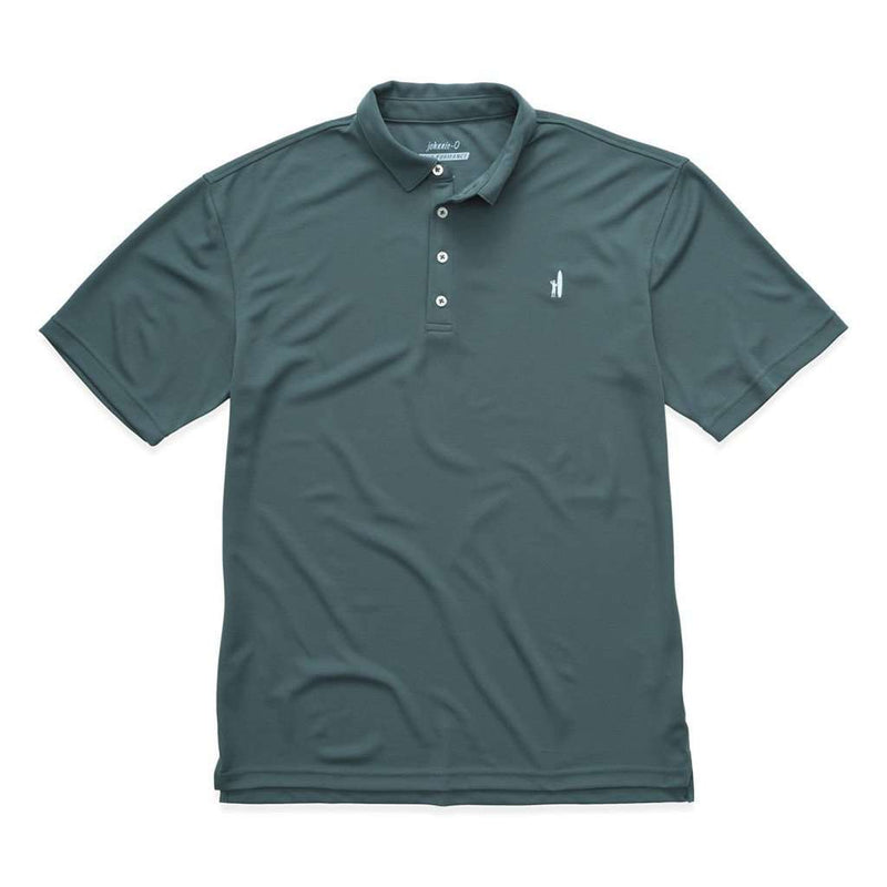 Johnnie-O The Fairway Prep-Formance Polo in Silver Pine – Country Club Prep