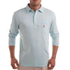 The Long Sleeve 4-Button Polo in Clearwater Blue by Johnnie-O - Country Club Prep
