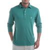 The Long Sleeve 4-Button Polo in Spruce Green by Johnnie-O - Country Club Prep